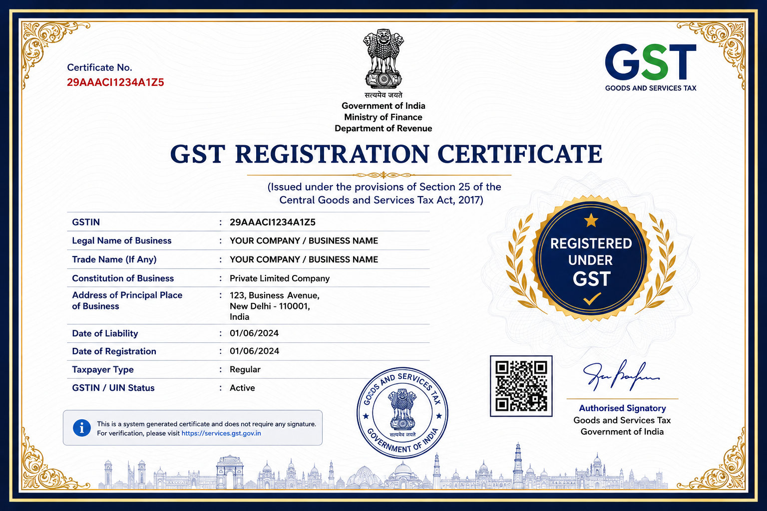 GST Certificate