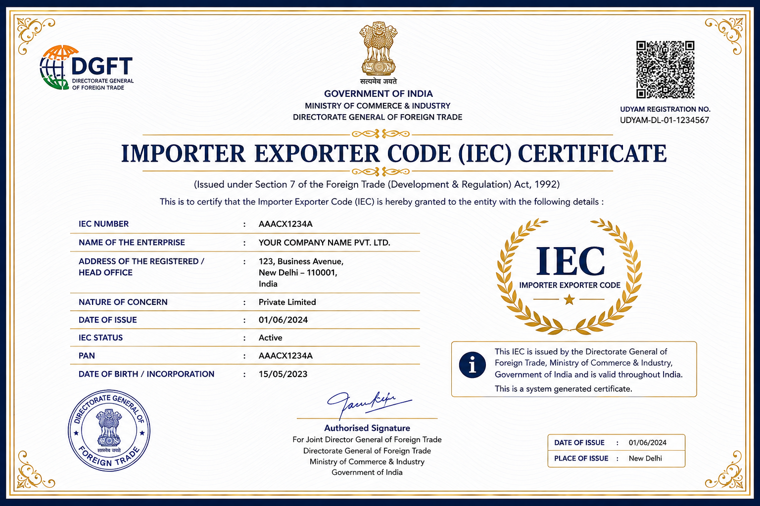 IEC Certificate
