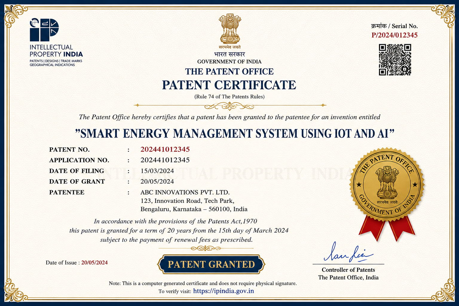 Patent Registration
